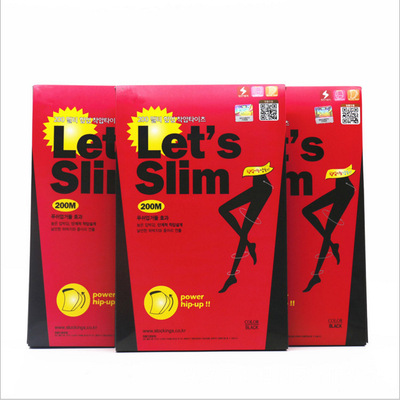 正品Let`s Sllm瘦腿袜200D 压力打底连裤袜美腿塑形批发厂家直销