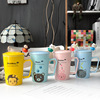 Cute with a built -in animal ceramic mug cartoon water cup office cup gift cup personal milk breakfast cup