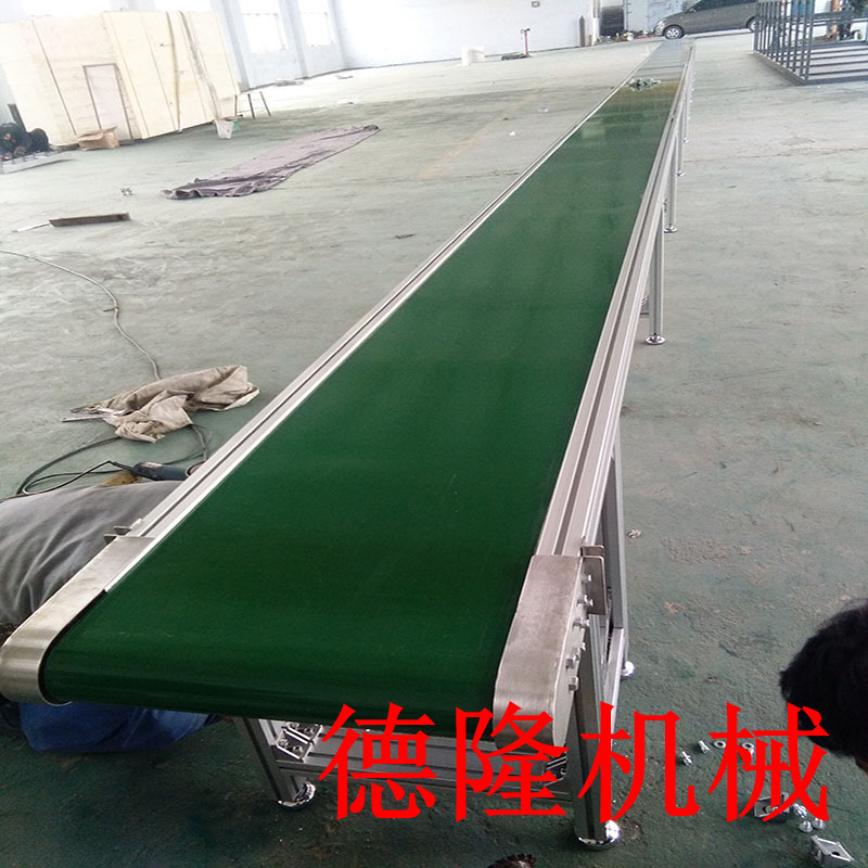 皮带输送机流水线设备 环形输送机水平滚筒输送设备360转弯输送机