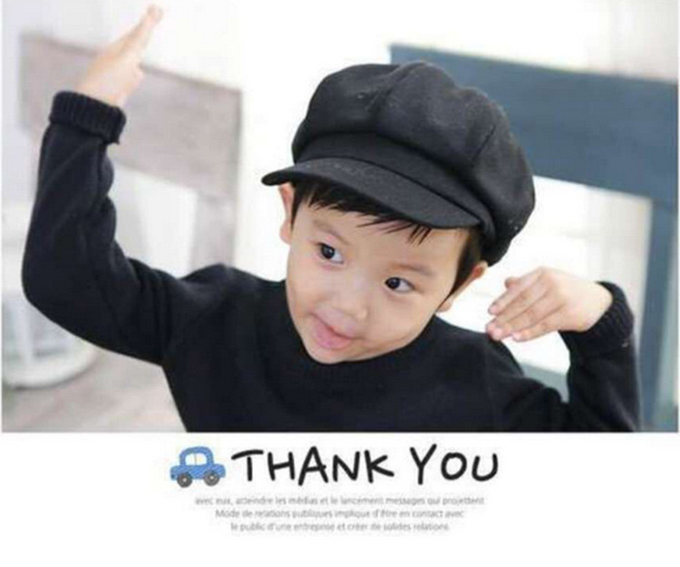 Young And Middle-aged Thermal Cap - Black