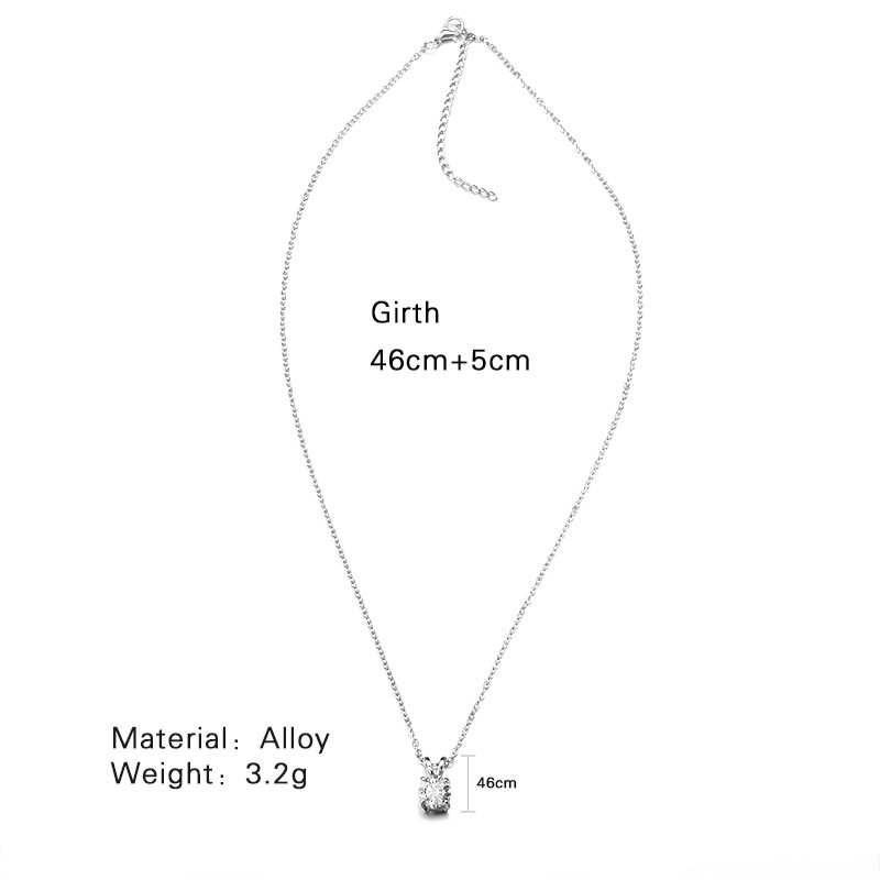 Simple Élégant Filles Quatre-griffe Collier Vente Chaude En Europe Et En Amérique Élégant Zircon Lapin Tête Pendentif Collier Exclusif Pour Croix-frontière display picture 1