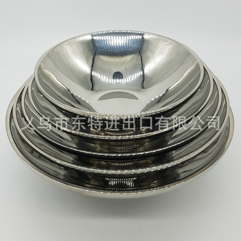 Factory direct sales of stainless steel ramen bowls, 304 Japanese ramen bowls, threaded bowls, high-end soup noodle bowls, thickened bamboo hat bowls detail image 3