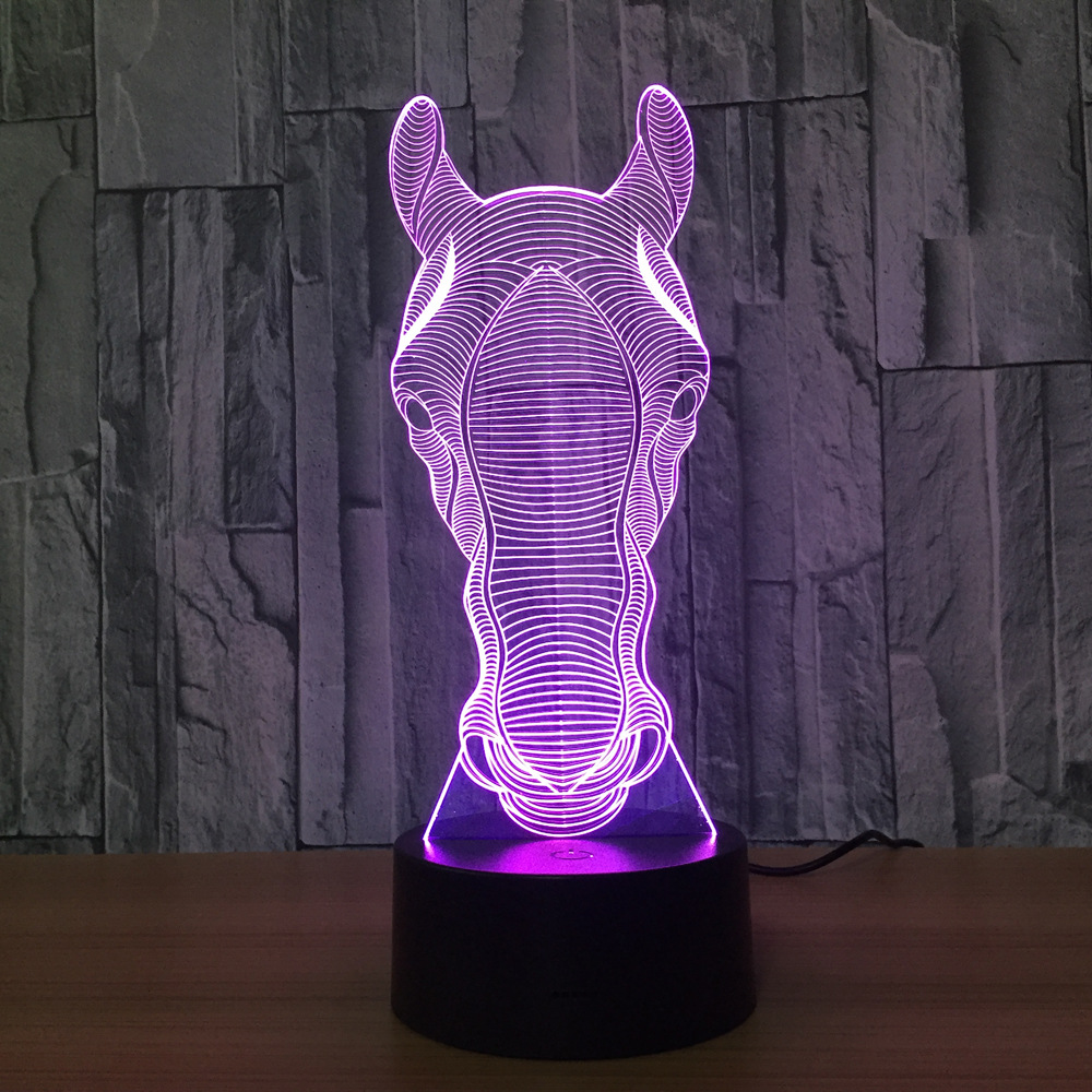 3d led 创意灯 相框式3d灯七彩遥控触摸礼品