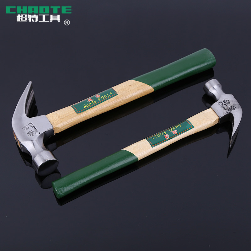 批发供应木柄羊角锤防脱落木柄羊角起钉锤 家庭装修拔钉铁锤