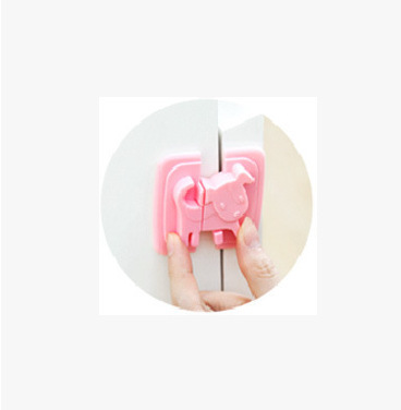 Ge Xuan Creative Cartoon Puppy Child Safety Lock Anti-Opening Drawer Cabinet Hand-Pinching Refrigerator Lock Protective Safety Door Lock