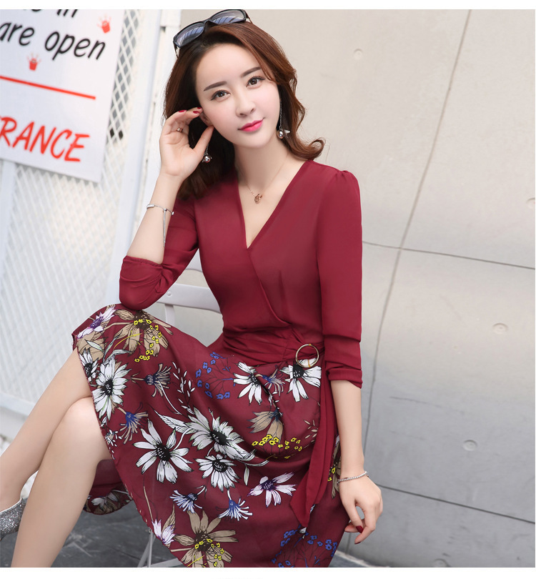 欣贝拉，2017新款春装，连衣裙，两件套，