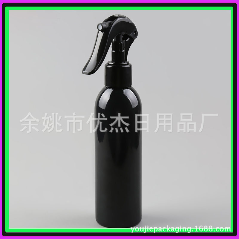 250ml黑色小老鼠喷雾瓶 手扣喷雾瓶 园艺小喷壶 清洁剂喷瓶避光瓶
