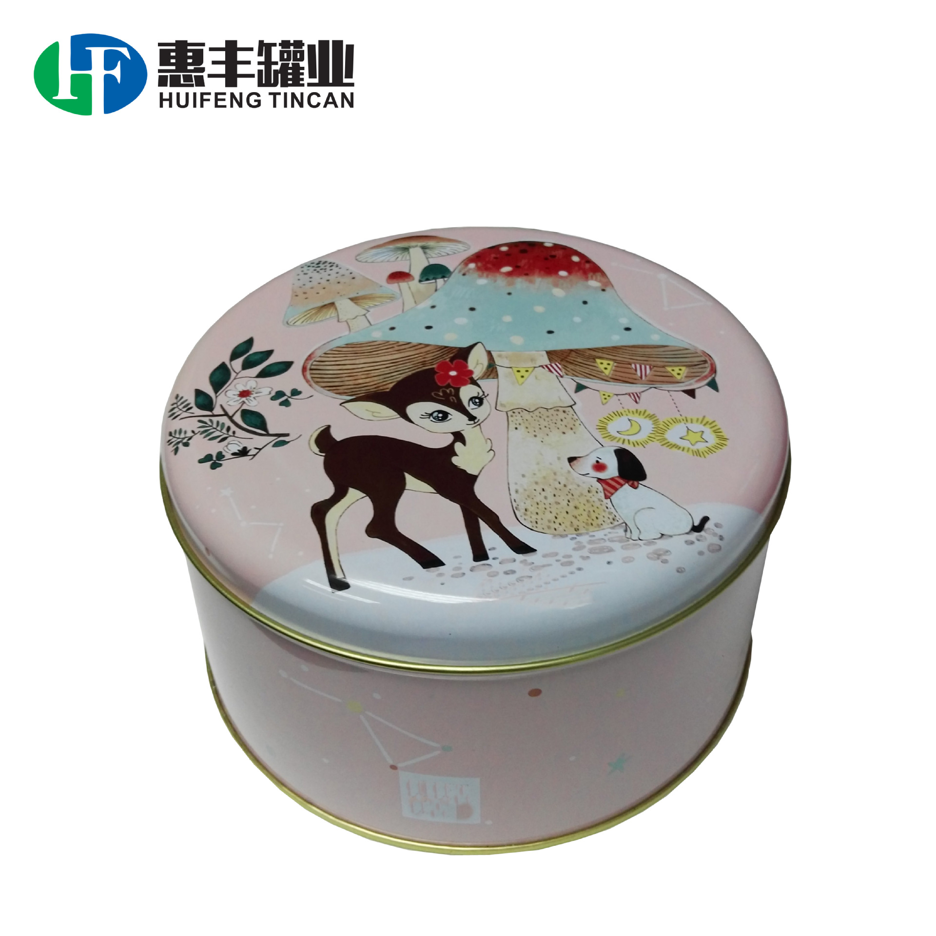 定制公版直径168MM马口铁饼干盒 圆形食品罐 礼品糖果罐TIN BOX