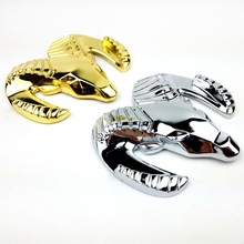 酷威酷博改装金属车贴个性车尾标公羊头标  公羊车标