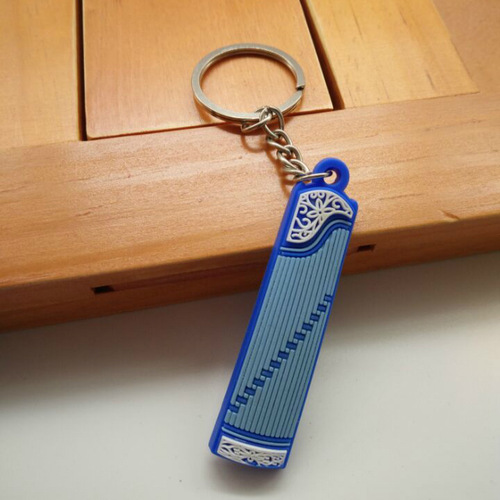 Guzheng key chain Guzheng key chain Mini Guzheng trinket pendant Guzheng nail instrument accessories