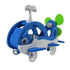 DIY Bionic Series Natural Ecological Environment Science Amphibious Wheel Boat Orca Robot Wholesale