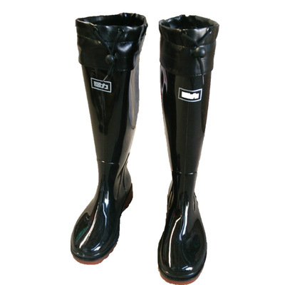 Rubber boots Water shoes work Rubber shoes In cylinder High cylinder Rain shoes Removable Miantao man work Boots