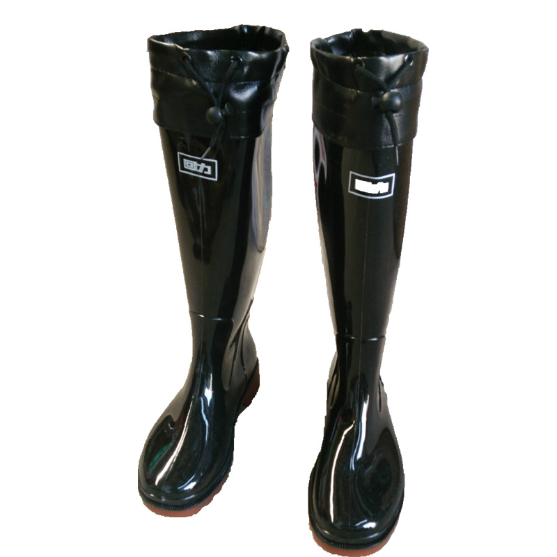 Rubber boots Water shoes work Rubber shoes In cylinder High cylinder Rain shoes Removable Miantao man work Boots