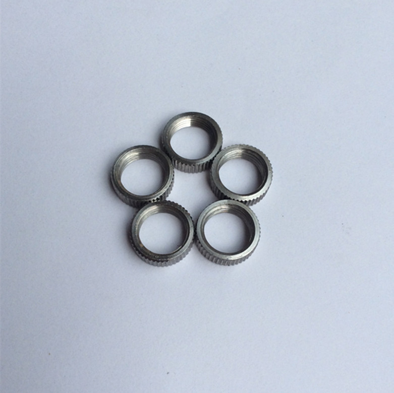 厂家专业生产供应 不锈钢304滚花M12*1细牙圆螺母 现货批发