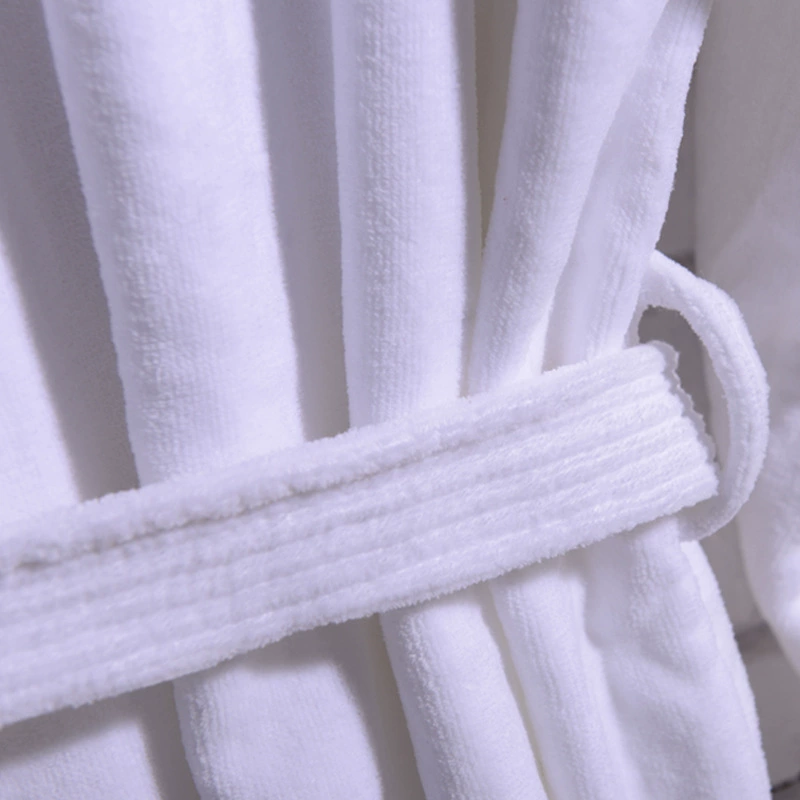 Velvet cotton white bathrobe, towel, custom-made, increased thickness