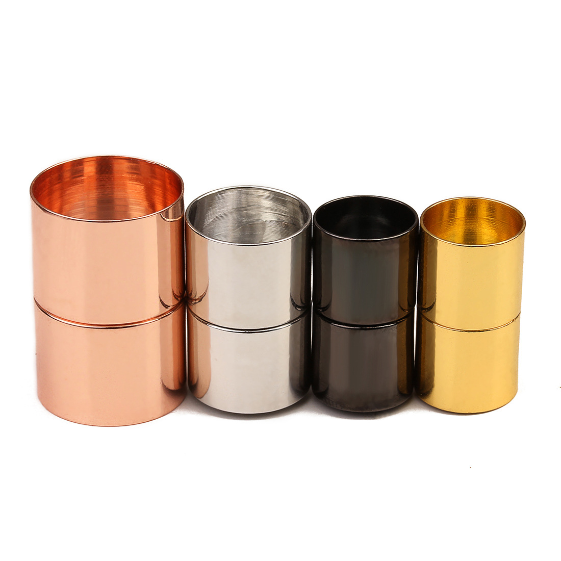 5 Pieces Copper Solid Color Connection Buckle Simple Style display picture 3