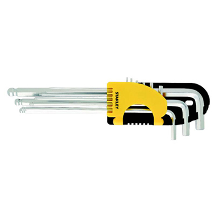 史丹利S2合金钢9件套公制球头内六角扳手STMT94162-8-23