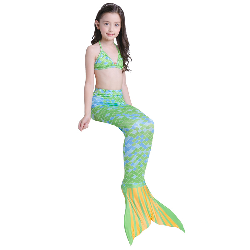 Yy8529-green mermaid swimsuit