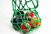 Green pool, table, nylon mesh bag