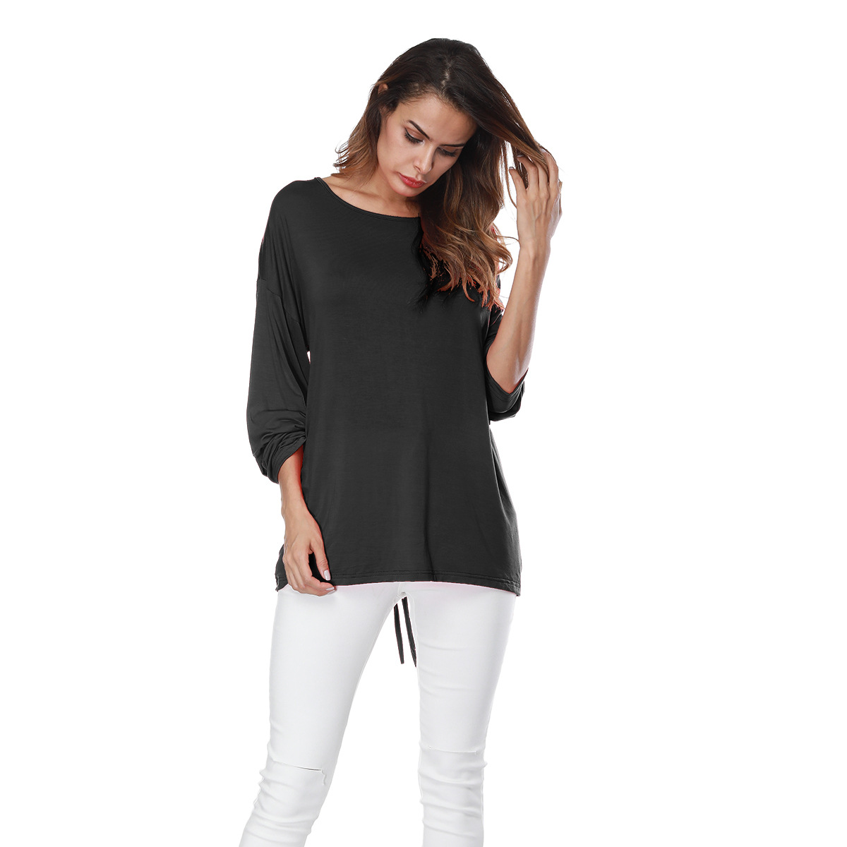 Womens Long Sleeve T Shirt Casual Style Comfortable Fabric Spring Collection Wholesale Available