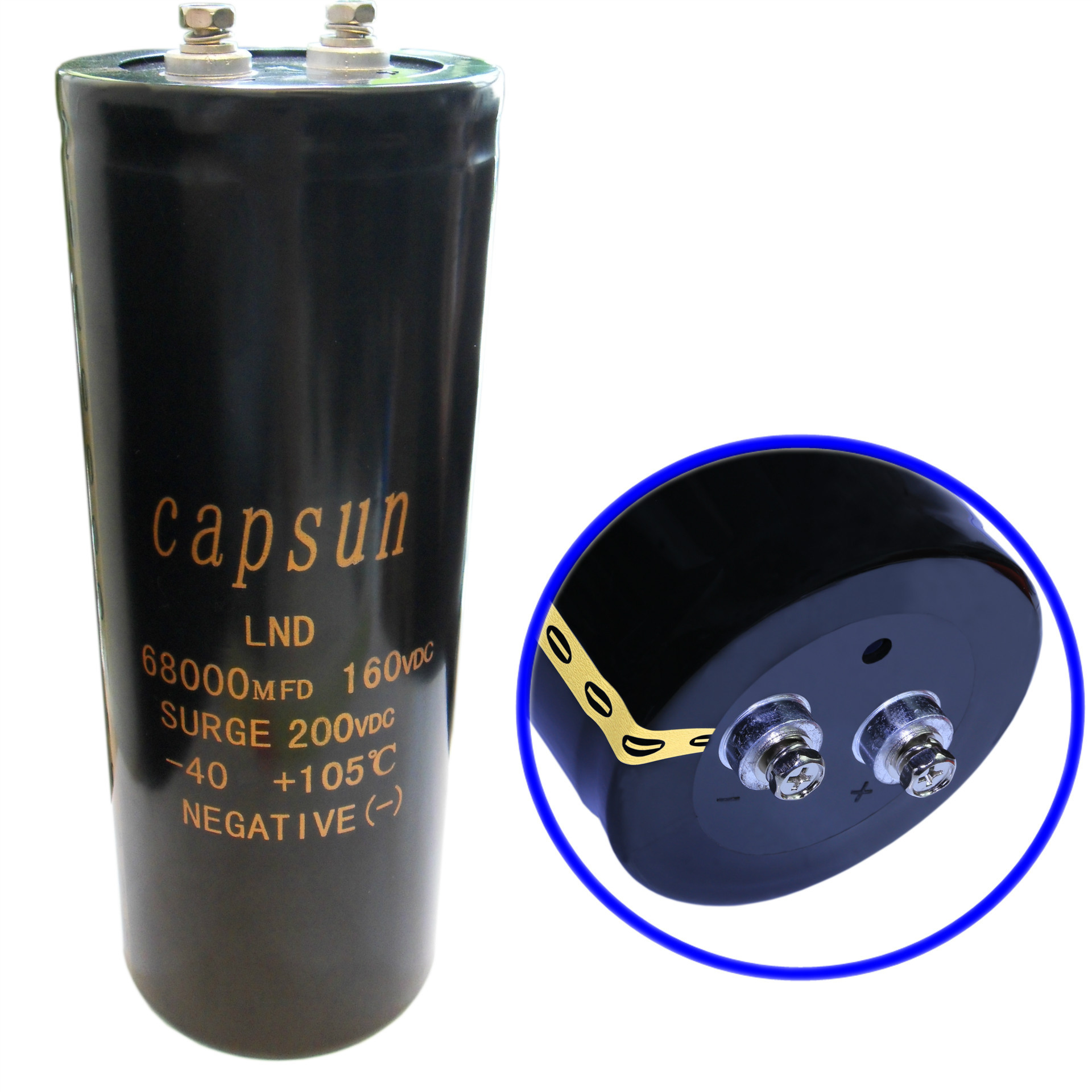 厂家供应 68000uf160V 超大容量螺丝铝电解电容  电解电容器应用