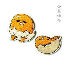 New embroidery cloth patch cartoon egg small patch patch foreign trade small amount wholesale children's clothing accessories bags hats accessories 