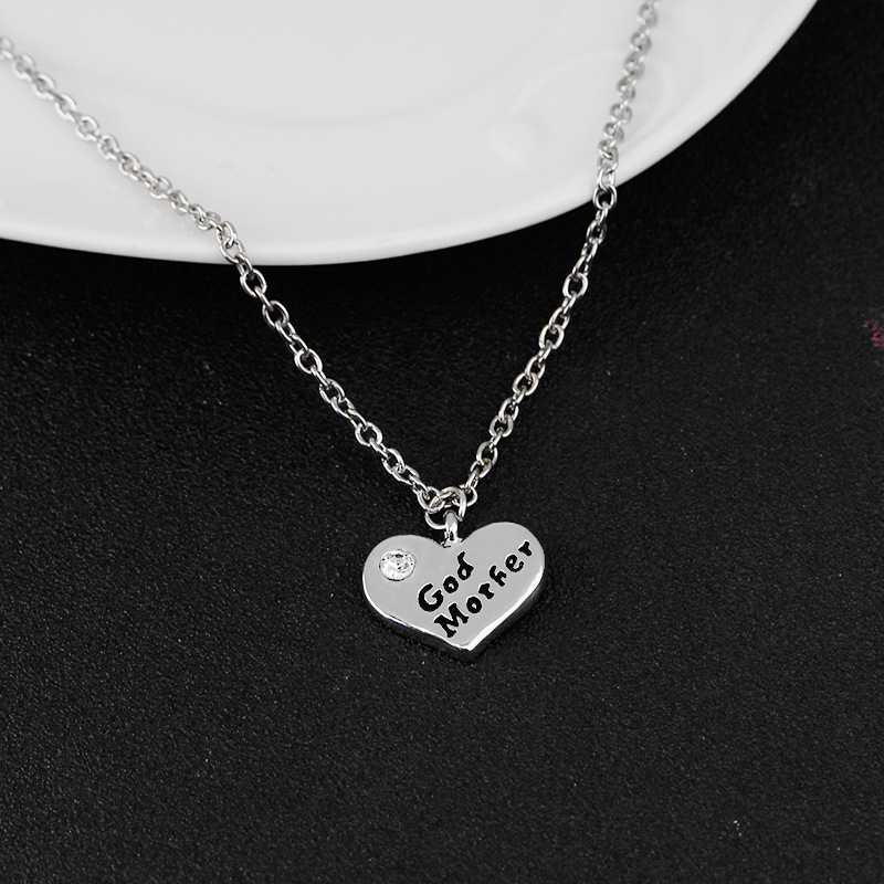 Mother&#39;s Day Necklace New Fashion Alloy Jewelry Necklace Heart Pendant Wholesale display picture 2