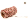 22# red+green+white*2mm two -color cotton rope (100 yards)