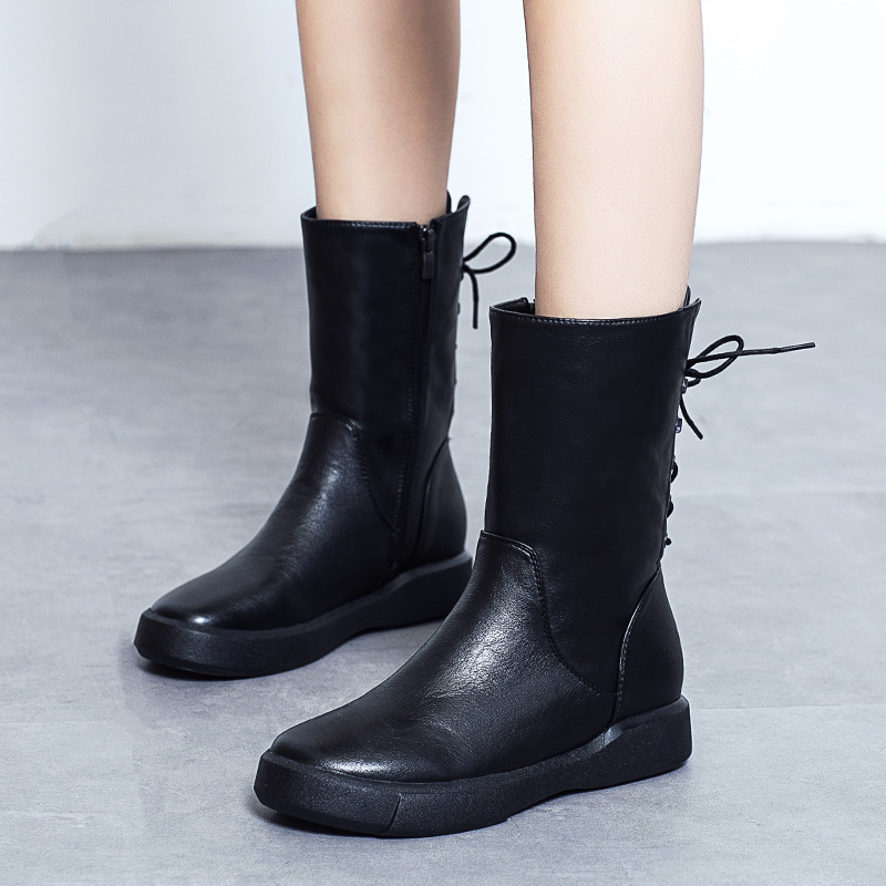 Bottes femme en PU de haute qualité - Ref 3355392 Image 5