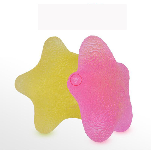 Silicone Grip Ball Stress Relief Ball Keyboard Wrist Sports Massage Ball Silicone Star-Shaped Grip Rehabilitation Ball