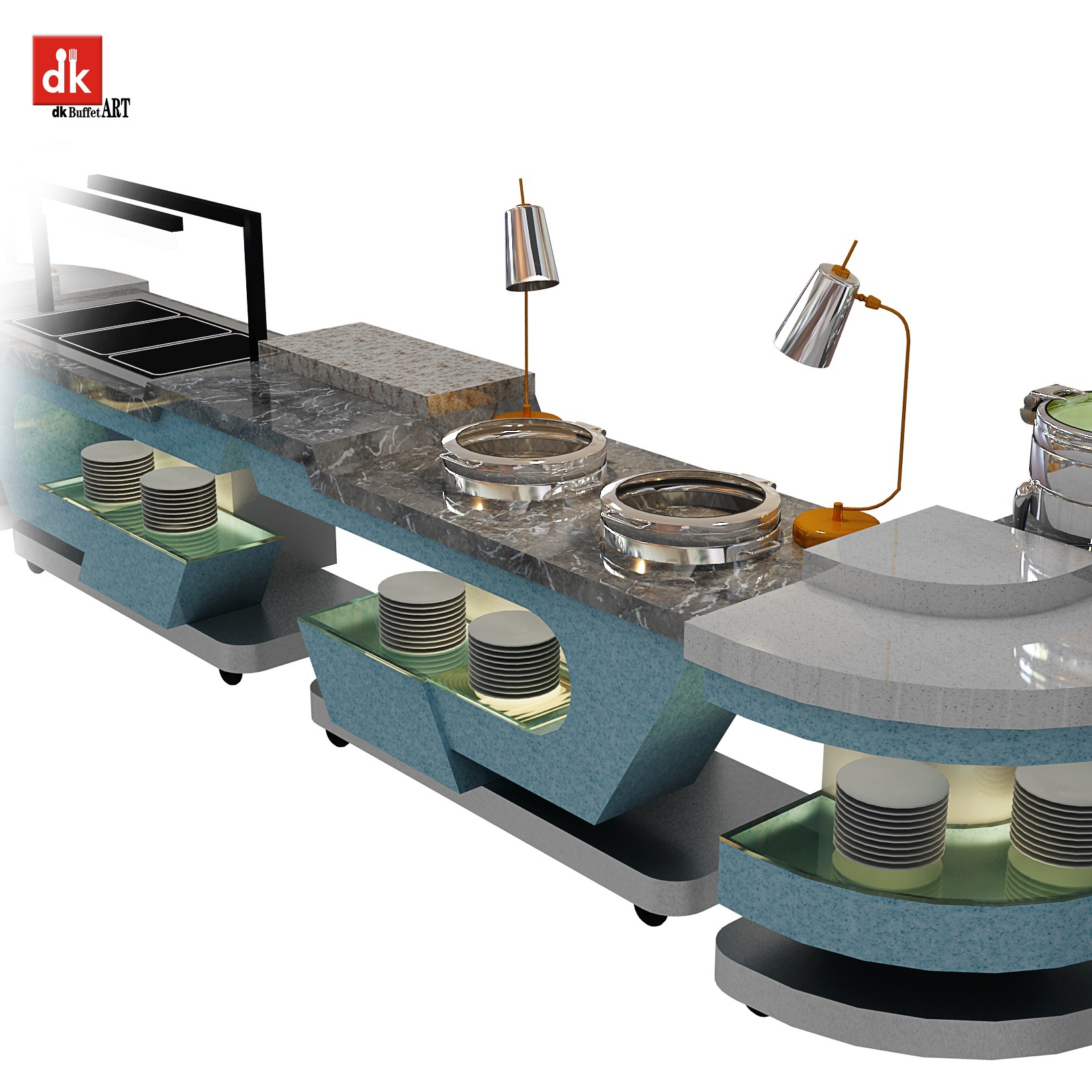 长方形铁板烧设备 无烟铁板烧设备 铁板烧设备 迪克餐厨设备