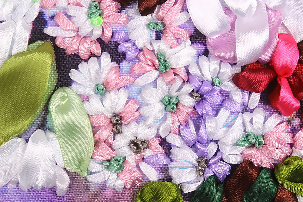 Oujin nianhua cinta bordado fábrica impresión en color directo colgando pintura primavera flores cálidas floreciendo sala de estar entrada pintura decorativa