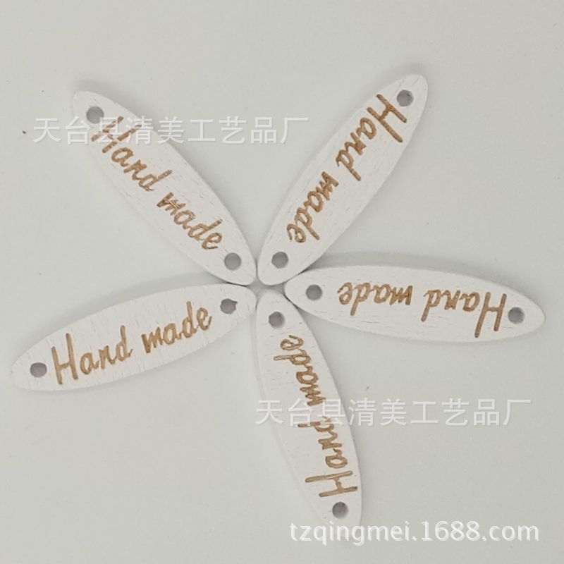 Señalización de punta ovalada blanca Escultura láser blanca Señalización hand made 20 piezas por paquete