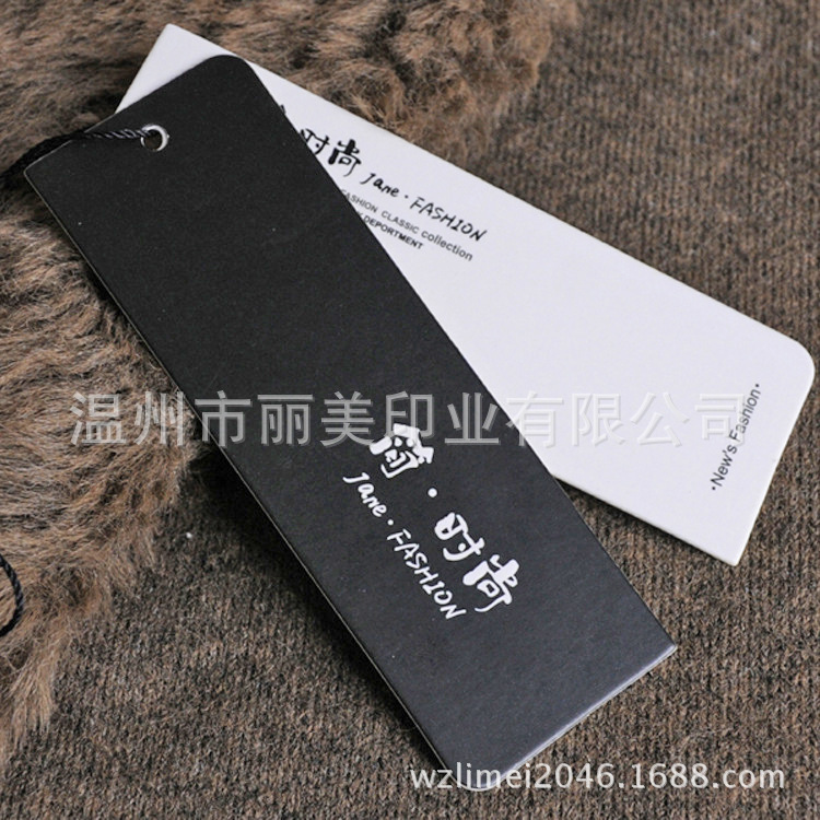 定制烫金服装吊牌PVC透明塑料袋别针挂绳吊卡P磨砂挂牌卷筒合格证