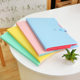 Folder pvc Korean fresh candy color multi-layer Folder file bag file book 5 into office supplies