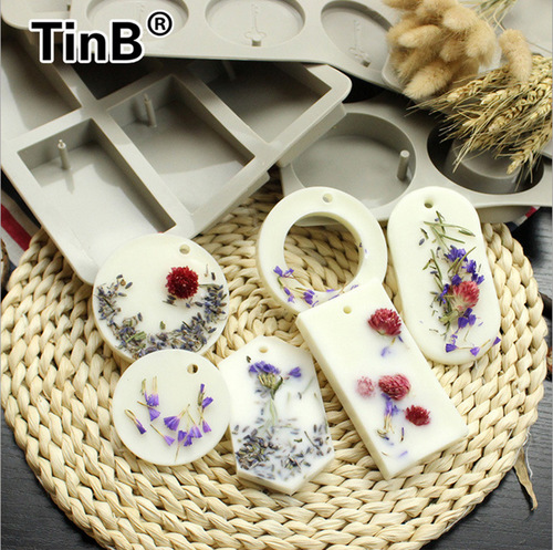 Wax sheet mold DIY silicone mold Aromatherapy plaster handmade soap mold DIY ring rectangle rhombus