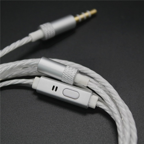新品上市可插拔耳机线材DIY发烧升级绞纹线适用X3/A8/VJ N1等机型