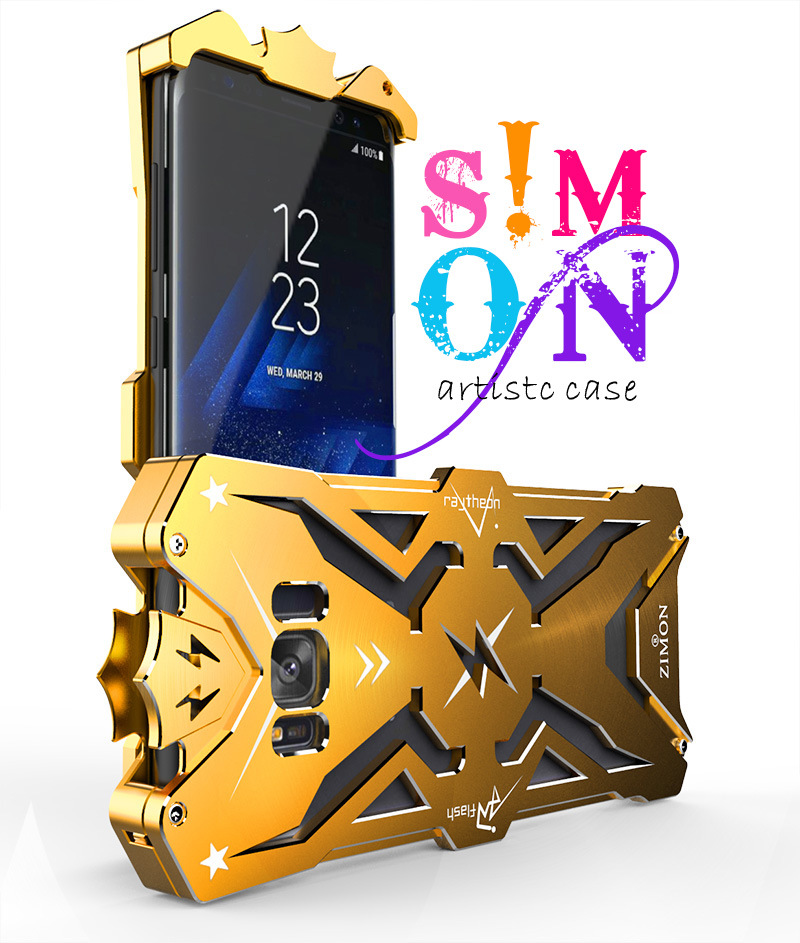 SIMON THOR Aviation Aluminum Alloy Shockproof Armor Metal Case Cover for Samsung Galaxy S8 & Samsung Galaxy S8 Plus