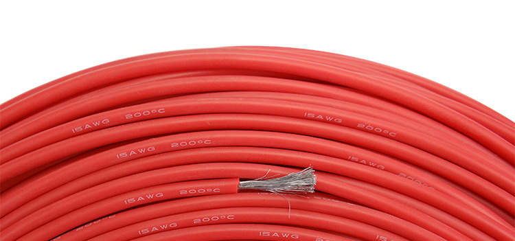 Alambre de silicona extra suave 17AWG Rojo
