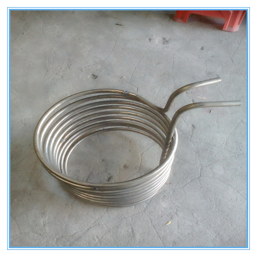 电镀钛管温管降批发不锈钢管换热器批发优质纯钛盘管换热器