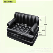 厂家直销环保PVC充气沙发单双人加厚躺椅懒人沙发床折叠