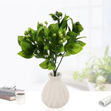 5头喷胶叶情人果仿真直销高档欧式室内家居装饰塑料人造花 批发