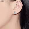 Elegant cute universal Christmas earrings, Korean style, with snowflakes, Birthday gift