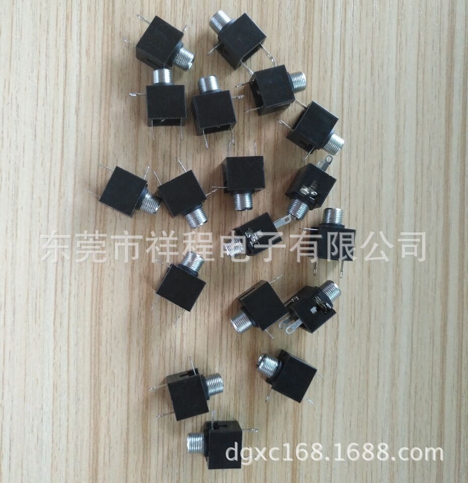 销售PJ-301M3.5耳机插座 带螺纹耳机插座