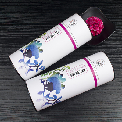 Manufactor Kraft paper Circular Paper tube Internal Light aluminum foil Canister wholesale Honeysuckle Packing can