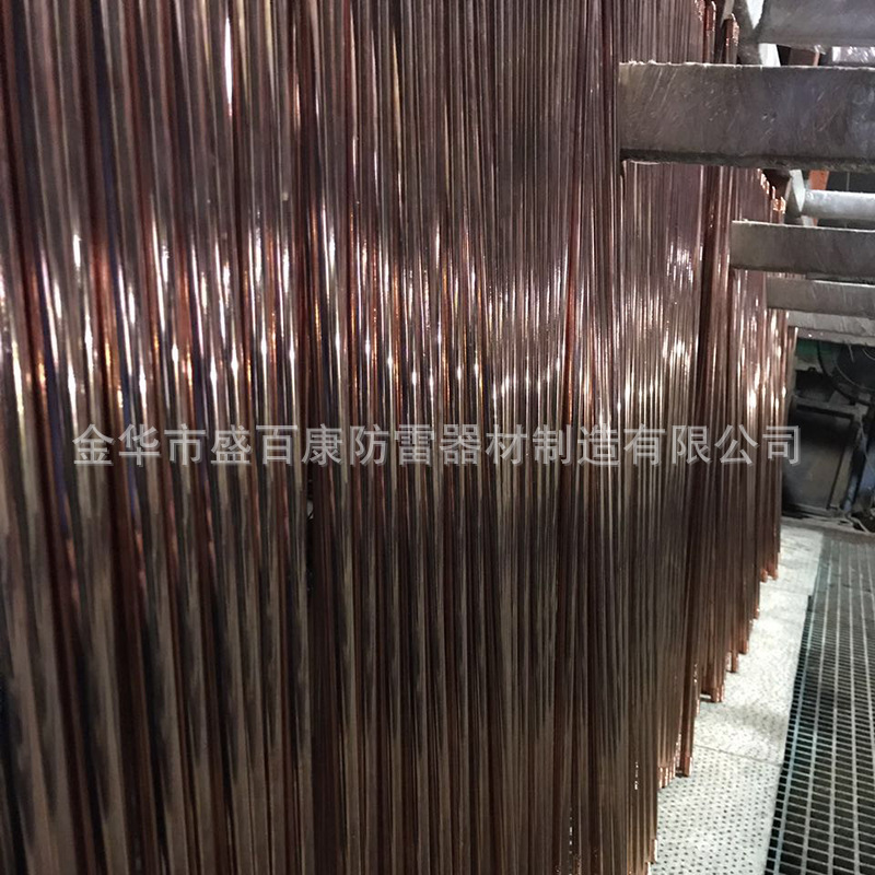 优质避雷接地棒 定制防雷设备铜包钢接地极电镀铜接地棒货源批发