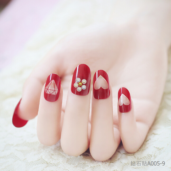 Diamond nail stickers, super shiny Japanese design, diamond stickers, self-adhesive nail drill, in stock, wholesale and customization detail image 8