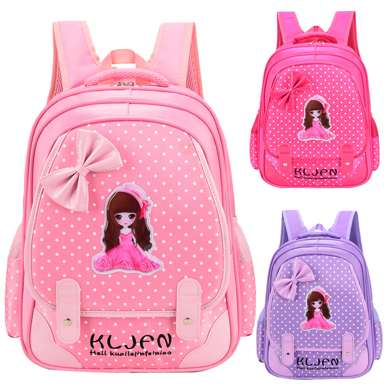 韩版卡通小学生儿童书包 男女减负双肩背包 可拆卸拉杆旅行箱批发|ru