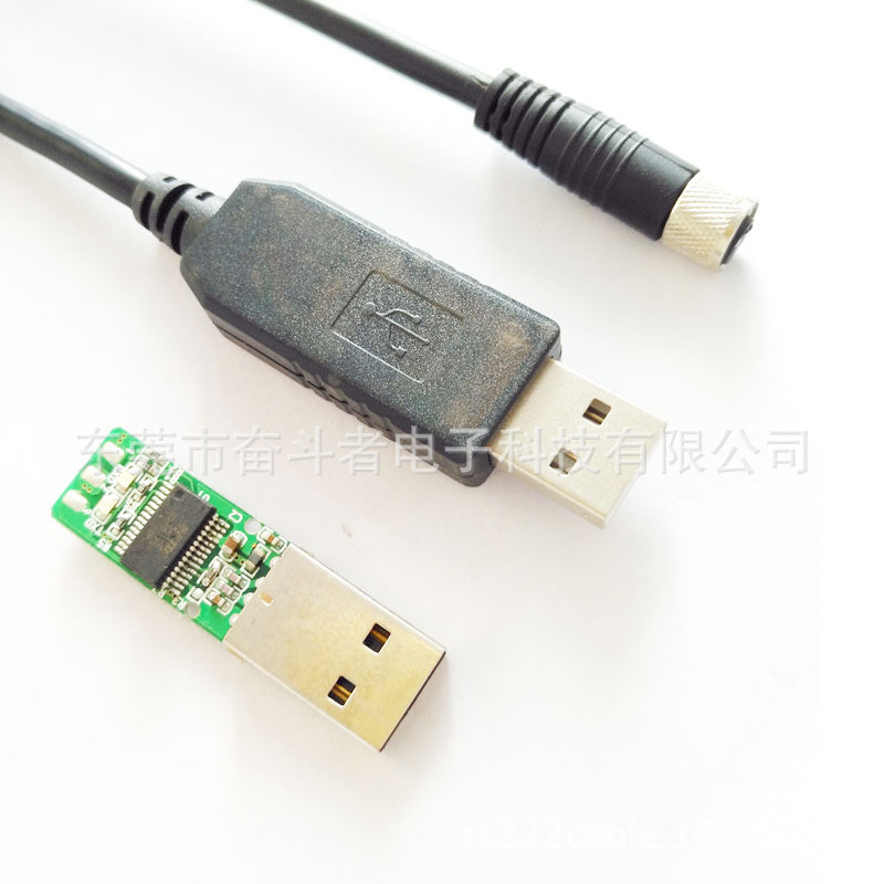USB转串口线 M12传感器 工业自动化设备线 工业RS232串口线