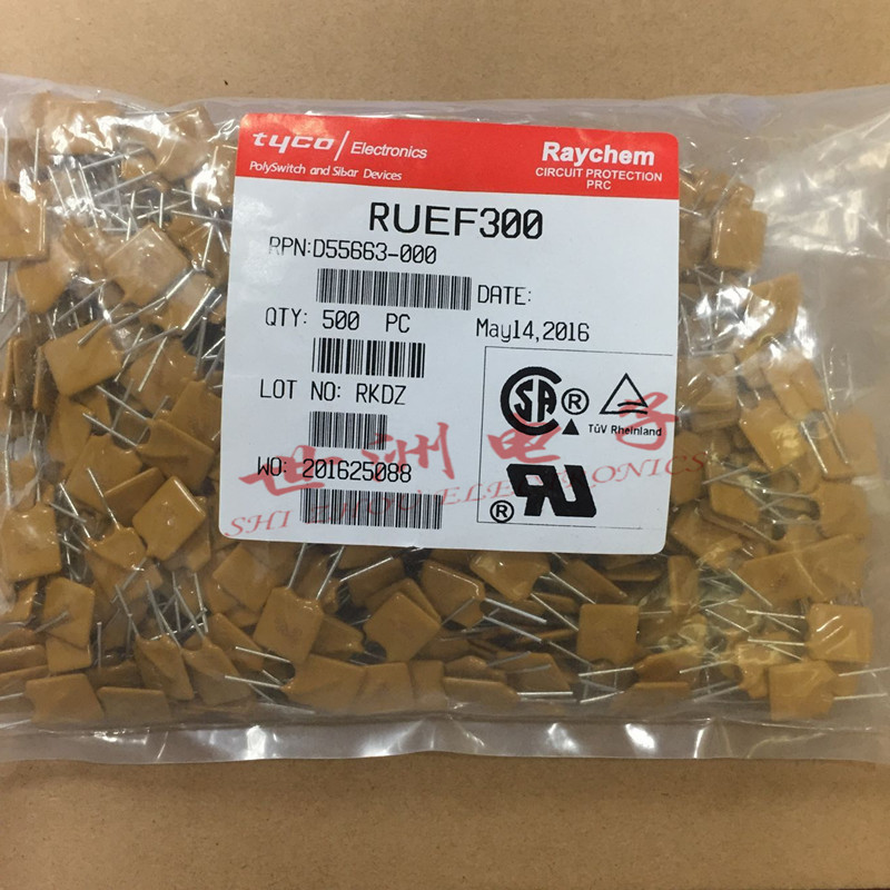 TYCO/泰科 RUEF300 3A 30V 直插PPTC自恢复保险丝 XX30 UF300